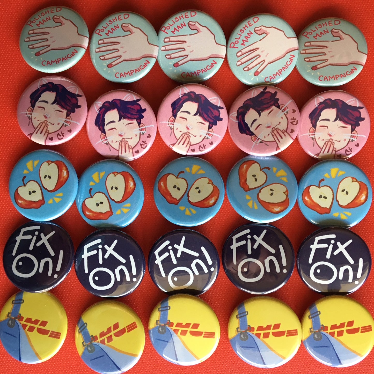 Ateez Buttons
