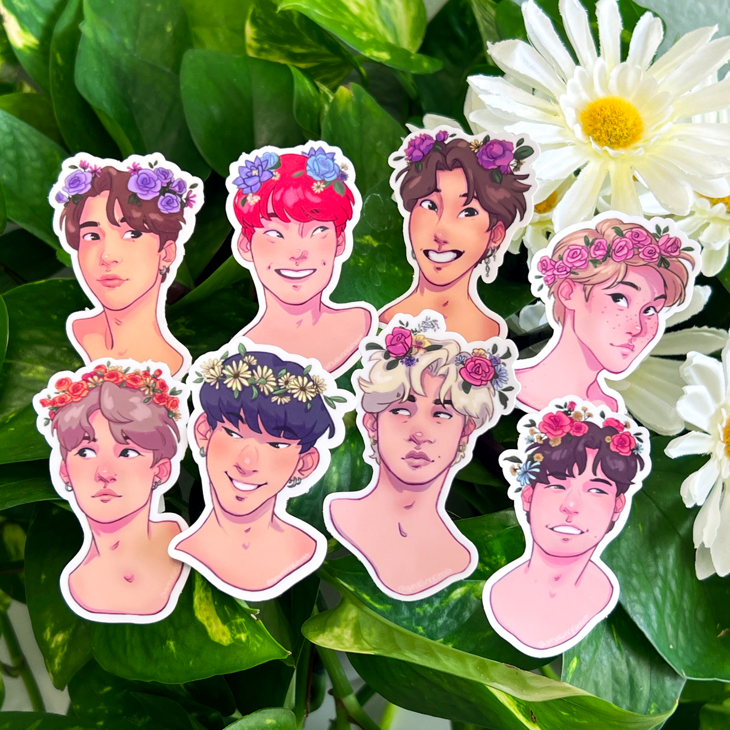 Flower Kids Stickers