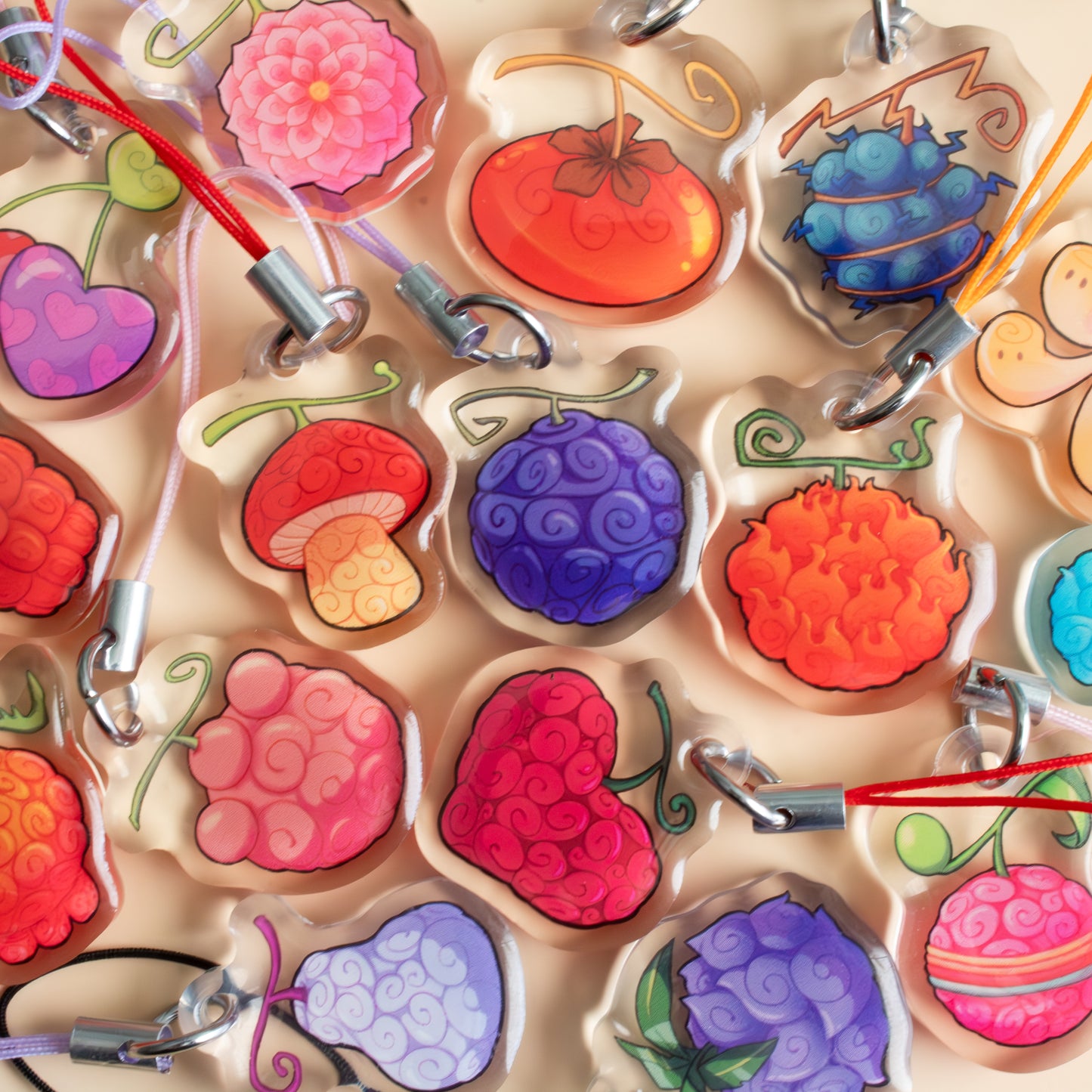 Devil Fruit Phone Charms