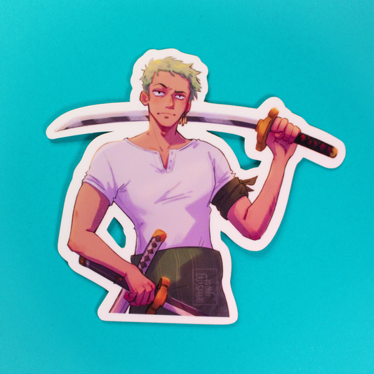 Grumpy Zoro Sticker