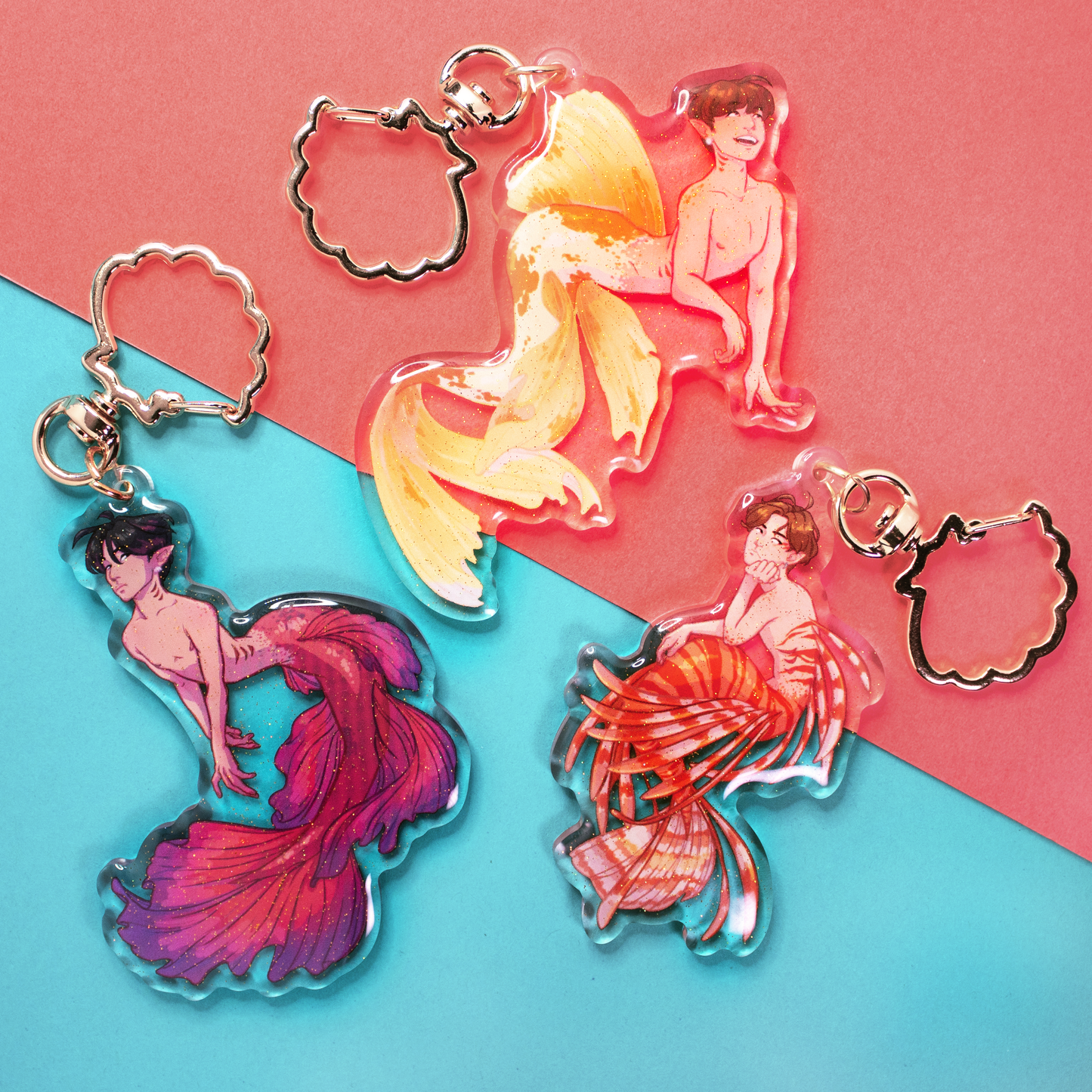 Ateez Sirens Keychains